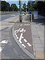 Very short cycle lane