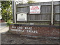 TM3389 : Southend Road Industrial Estate sign by Geographer