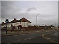 Hedge Lane at the junction of New River Crescent