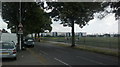 View of the rear of Jo Richardson Community School from Goresbrook Road