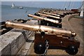 SZ4996 : Cannons at the Royal Yacht Squadron by Philip Halling