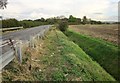 Harby Road and ditch