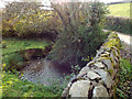 SX7950 : Lane to Hutcherleigh crosses a brook by Robin Stott