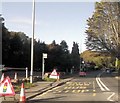 Road Works at Llanbedrog near Glyn Garth Hotel