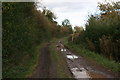 Middlefield Road, near Morton, and footpath to the railway