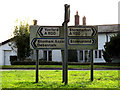 TM0959 : Roadsigns on the A1120 by Geographer