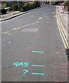 Road markings, Wilton