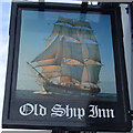 Sign for the Old Ship Inn, Bridlington