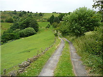 SE0126 : Hebden Royd FP31 on driveway to Hill House Farm by Humphrey Bolton