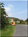 Telephone engineer at work at the southern approach to Mullaghans Bridge