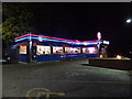 OK Diner at Northop - night time