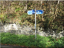 NT2772 : Foot and cyclepath finger post by M J Richardson