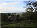 Looking down on Manor Farm, South Cliffe