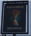 Sign for the Wheatsheaf pub, Coppull