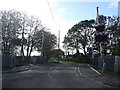 Four Lane Ends Level Crossing