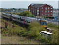 Train on the northern edge of Nuneaton