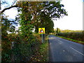 Bend on road north of Creech Farm