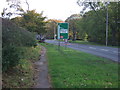 Path beside the A614