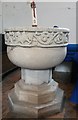 SP9126 : Old Linslade - St Mary's - "Aylesbury" font by Rob Farrow