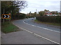 Sharp bend in Wigan Lane (A5106)