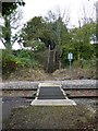 Pedestrian crossing over the Tarka Line at Lapford