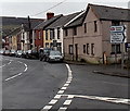 Turn right here for Ewenny Road railway station and industrial estate, Maesteg