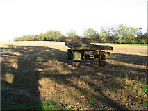 TF8323 : Farm trailer in field by Evelyn Simak