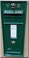 Green fake Victorian postbox in Castle Street, Maesteg