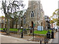 Street furniture outside St Stephen