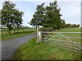 Entrance to the lane to Harton Farm