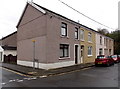 Short row of houses at the southern end of Meadow Street, Maesteg