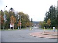 A891 at the Newbridge Roundabout