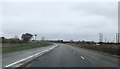 Start of long bend on Western Link Road