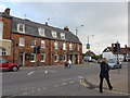 Looking across New Park Street towards The Castle Hotel