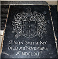 TQ3036 : St Nicholas, Worth - Ledger slab by John Salmon