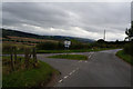 Minor road junction on the B9112 near Aberdalgie