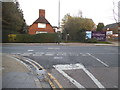 Goldsmith Lane at the junction of Stag Lane