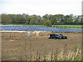 TF8525 : Solar panels at RAF West Raynham by Evelyn Simak