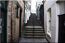 SW4730 : Passage and steps in Penzance by Bill Boaden