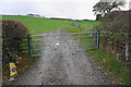 Field entrance near Drefor Farm