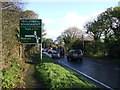 Approaching Treluswell Roundabout