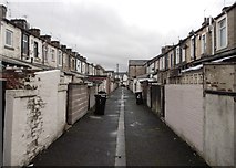 SD8432 : Behind the houses in Burnley by Neil Theasby