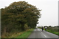 Dark damp early morning bike ride in Sand Lane, Barkston