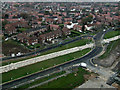 Shadowmoss Road Metro line extension from the air