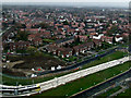 Shadowmoss Road Metro line extension from the air