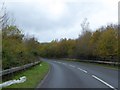 A3124 approaching bridge over A30 at Whiddon Down