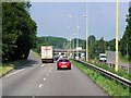 Westbound A50 Approaching Junction with Grindley Lane (B5029)