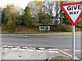 Give way at the A5 junction near Gobowen