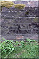 Benchmark on the Recreation Ground wall