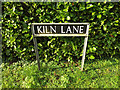 TM1779 : Kiln Lane sign by Geographer